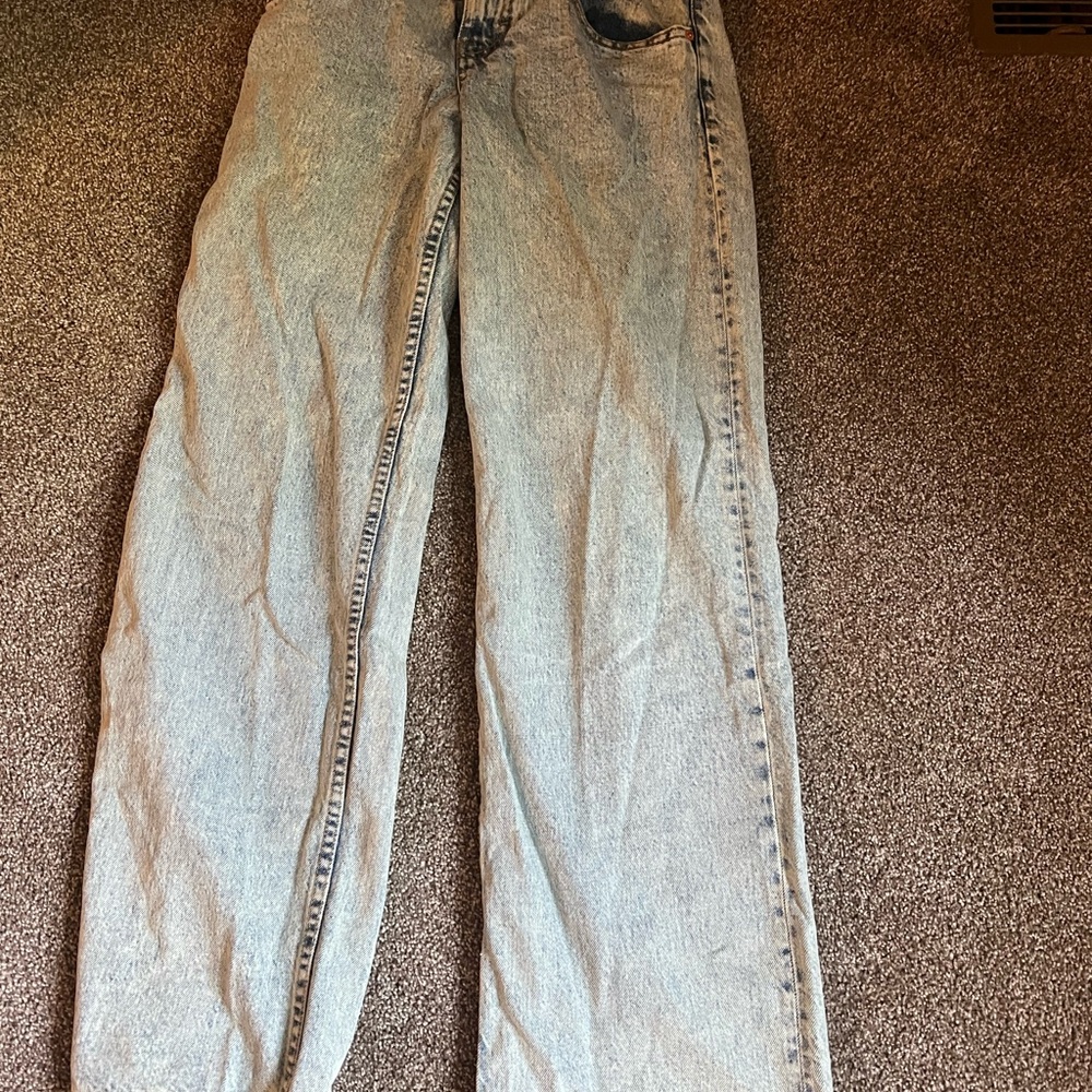 Motel Rocks Blue Straight Leg Jeans